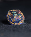 URWizards D&D Resin Night Neon Engraved Dice Set Halloween Style - Urwizards