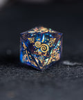 URWizards D&D Resin Night Neon Engraved Dice Set Halloween Style - Urwizards
