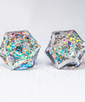URWizards D&D Resin Opal Engraved Dice Set Halloween Style - Urwizards