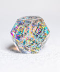 URWizards D&D Resin Opal Engraved Dice Set Halloween Style - Urwizards
