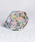 URWizards D&D Resin Opal Engraved Dice Set Halloween Style - Urwizards