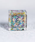 URWizards D&D Resin Opal Engraved Dice Set Halloween Style - Urwizards