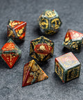 URWizards D&D Bloodstone Engraved Dice Set Halloween Style - Urwizards