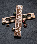 URWizards Engraved Walnut D&D Dice Box Halloween Style - Urwizards
