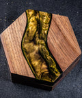 URWizards Walnut & Resin D&D Dice Box Gold Glitter - Urwizards