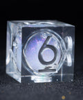 URWizards D&D Starry Liquid Heart Resin Engraved Dice Set Ice Cube - Urwizards