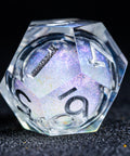 URWizards D&D Starry Liquid Heart Resin Engraved Dice Set Ice Cube - Urwizards