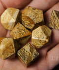 URWizards Dnd Picture Jasper Gemstone Engraved Dice Set - Urwizards