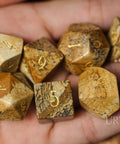 URWizards Dnd Picture Jasper Gemstone Engraved Dice Set - Urwizards