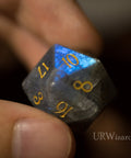 URWizards Dnd Labradorite Gemstone Engraved Dice Set - Urwizards
